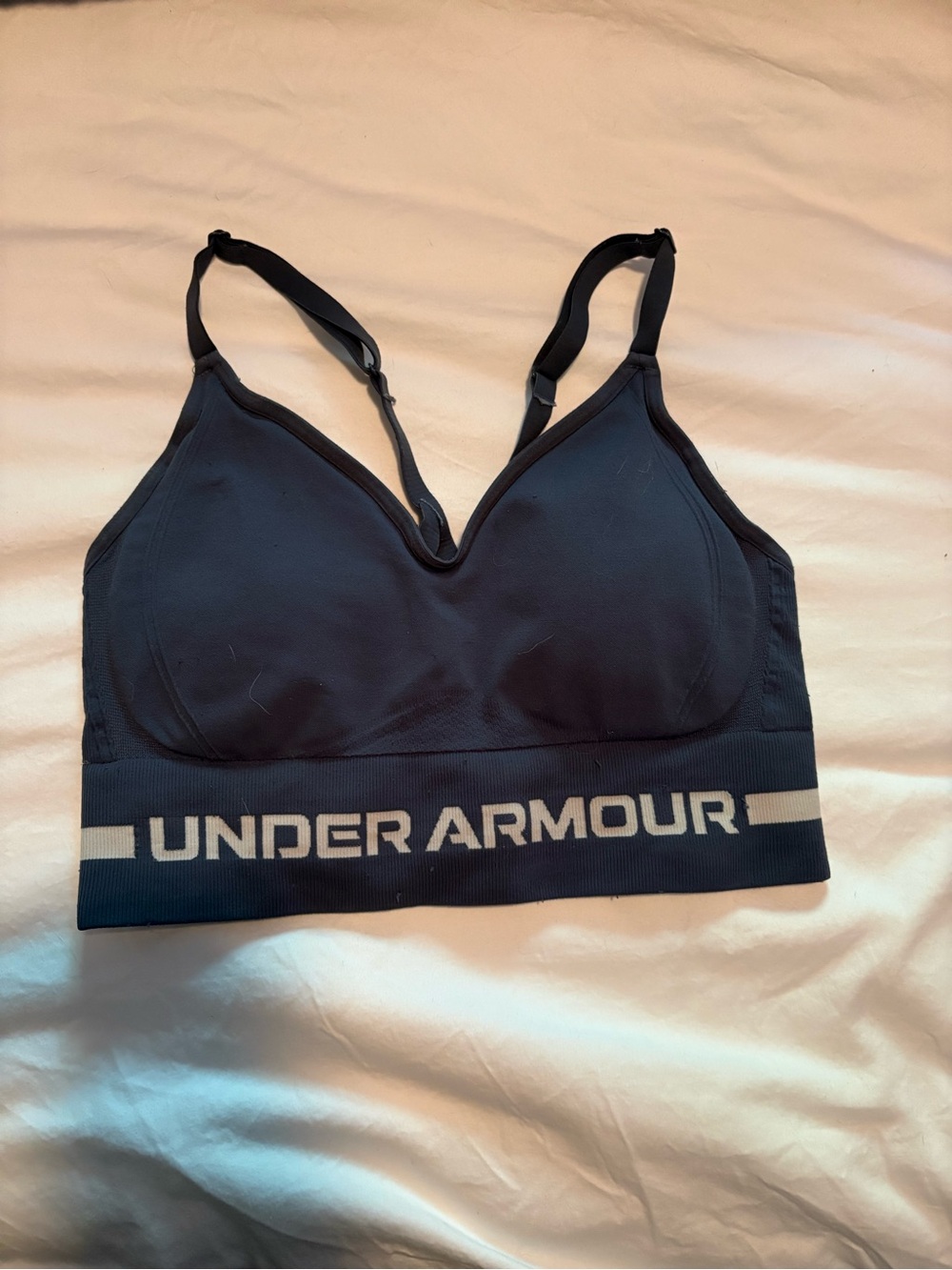 Under Armour Women's Navy Seamless Sports Bra